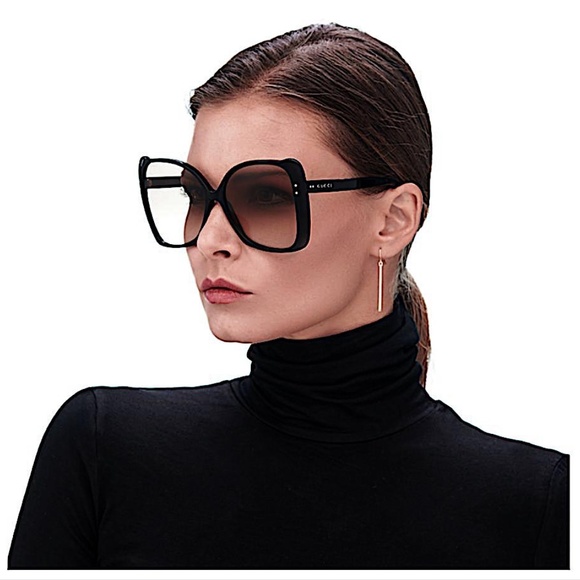 Gucci Havana Gg0472 Oversized Square Sunglasses main image 7
